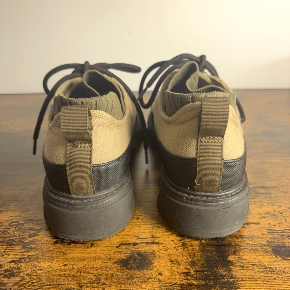 Dr Scholls Heist Sneaker Shoes Womens 8.5M Tan Lace Up Chunky - Picture 7 of 8